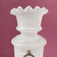 Victorian White Bristol Glass Vase