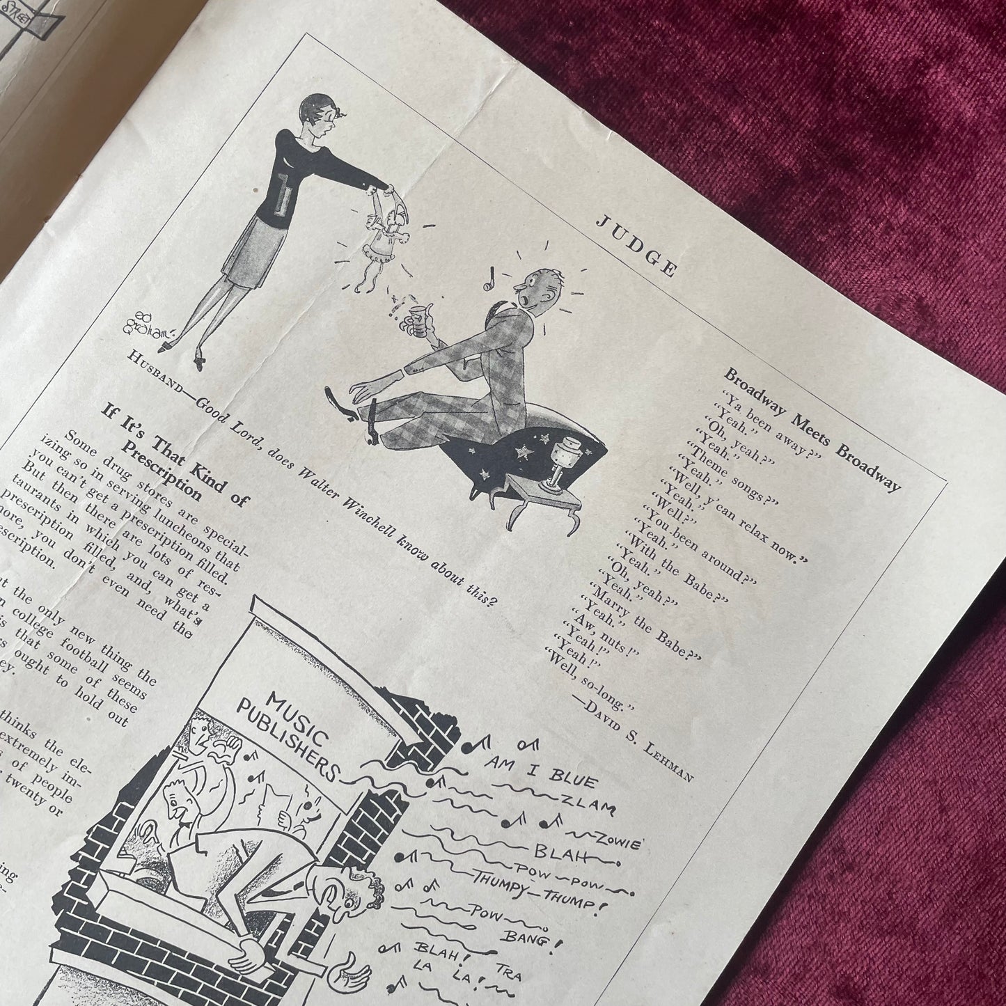 Judge Magazine | Broadway Issue | 1923
