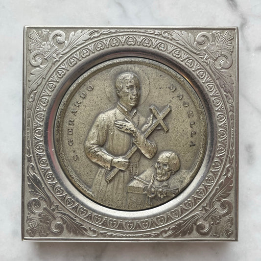 Antique Saint Gerardo Pocket Shrine