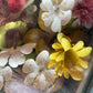Victorian Shadow Box with Cloth Flowers