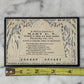 Victorian Die Cut Memorial Card | 1870