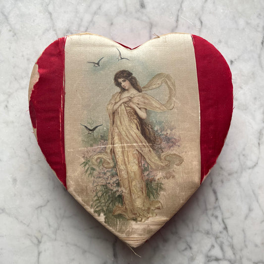 Antique Heart Shaped Box