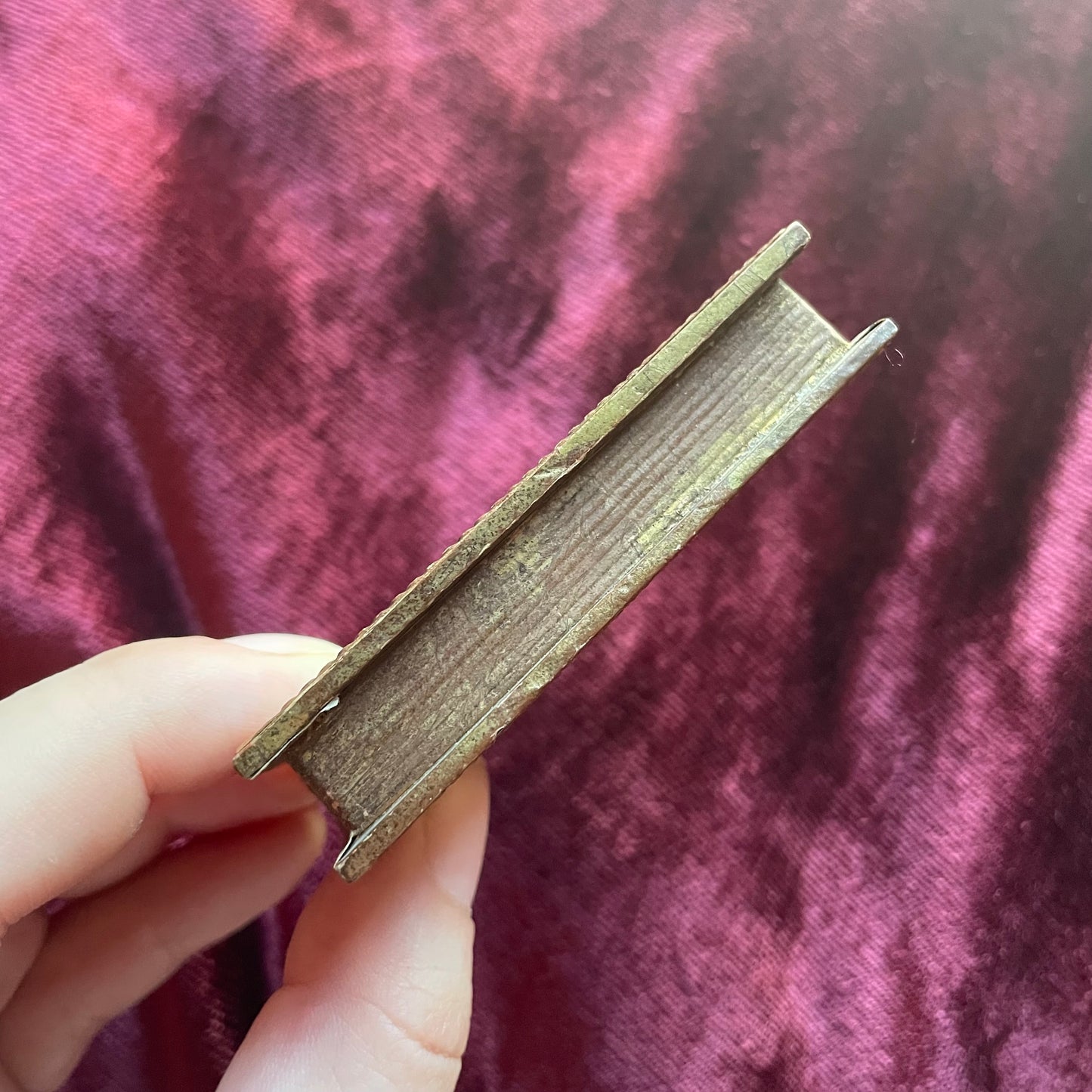 Early 19th Century Wavy Glass Book Shaped Box