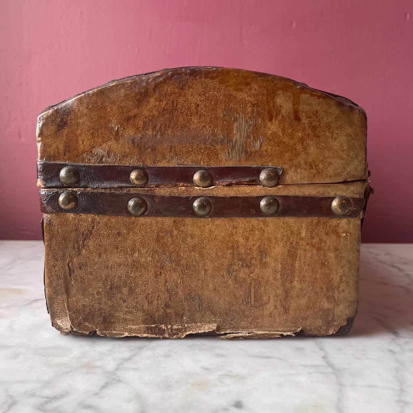 Early 19th Century Hide Covered Box
