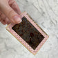 Victorian Book Shaped Glass Box with Frozen Charlotte Doll