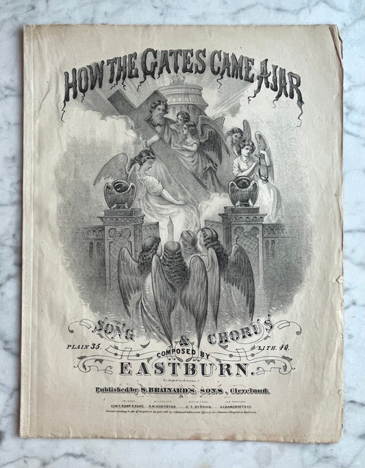 How the Gates Came Ajar | Victorian Mourning Sheet Music