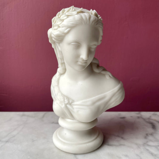 Miniature Victorian Parian Bust
