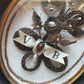 Antique French Hair Work Memorial | 1871