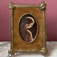 Victorian Mary Magdalene Photo in Velvet & Brass Frame