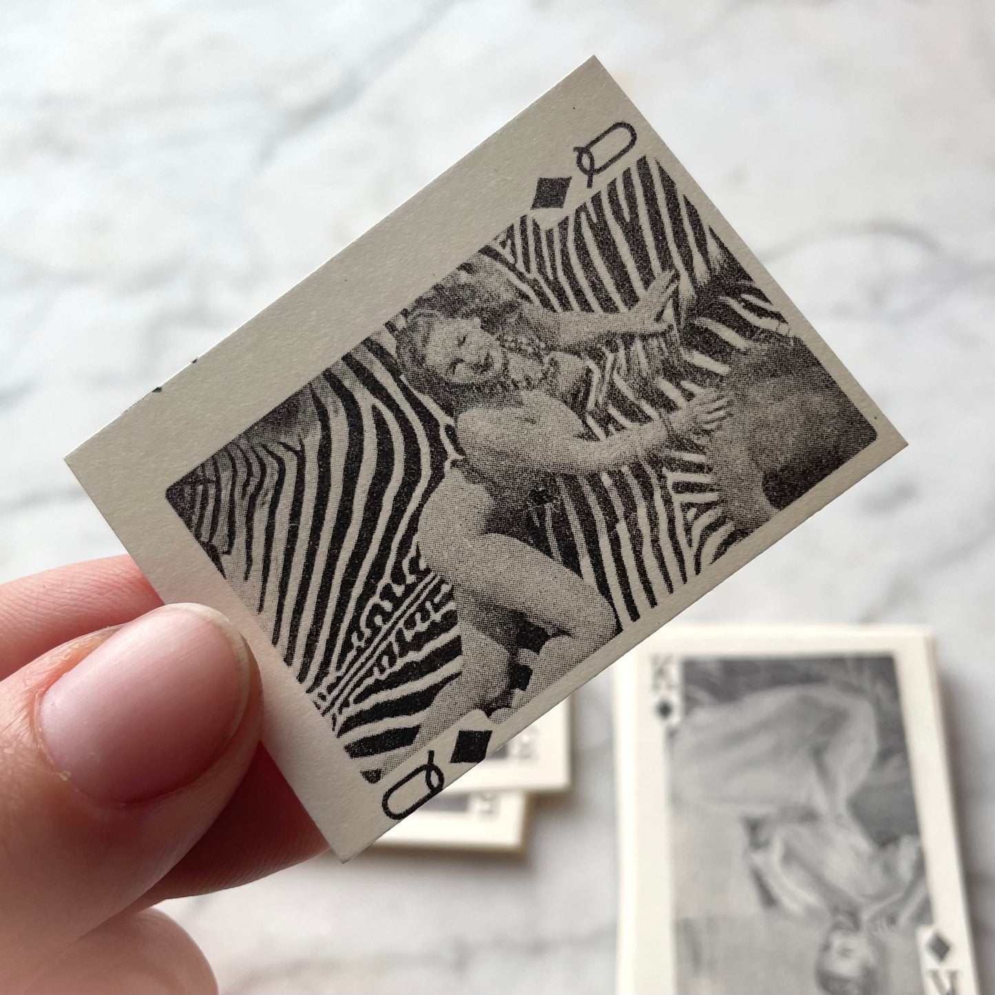 Miniature Vintage Pinup Girl Playing Cards