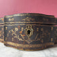 Antique Tooled & Gilded Leather Jewelry Box