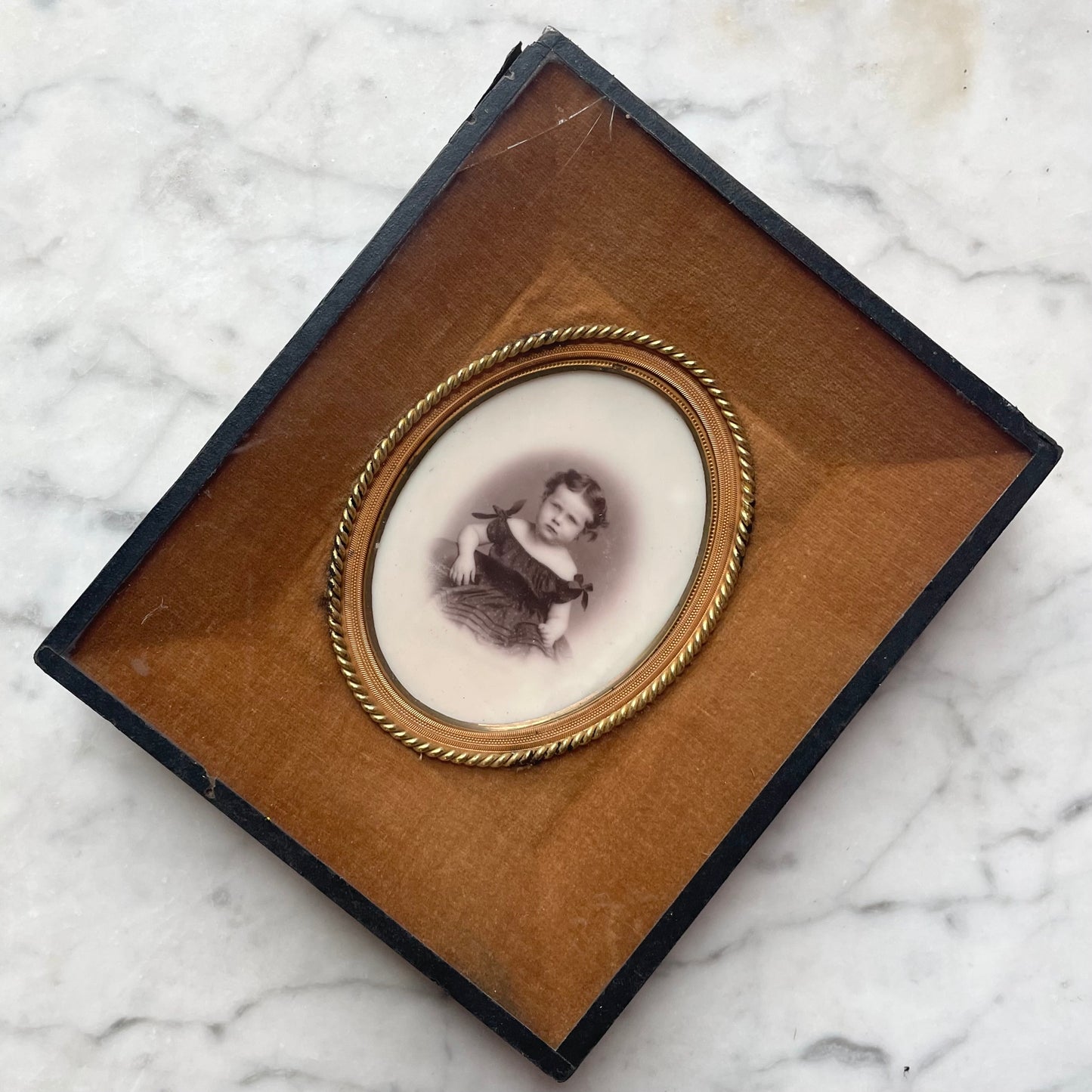 Victorian Opalotype in Original Shadow Box