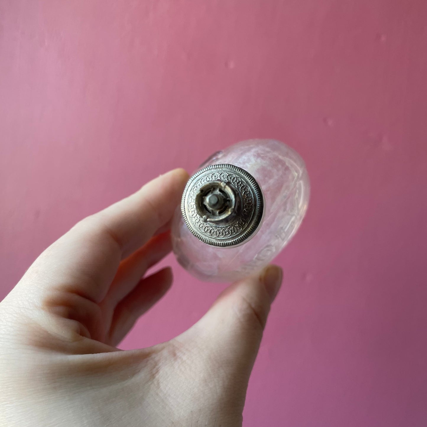 Antique Glass Holy Water Bottle
