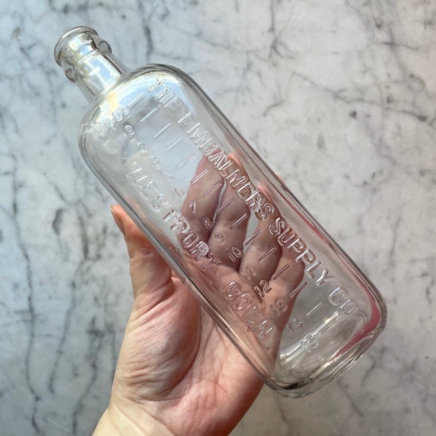 Antique Embalming Bottle | Embalmer’s Supply Co., Westport, CT