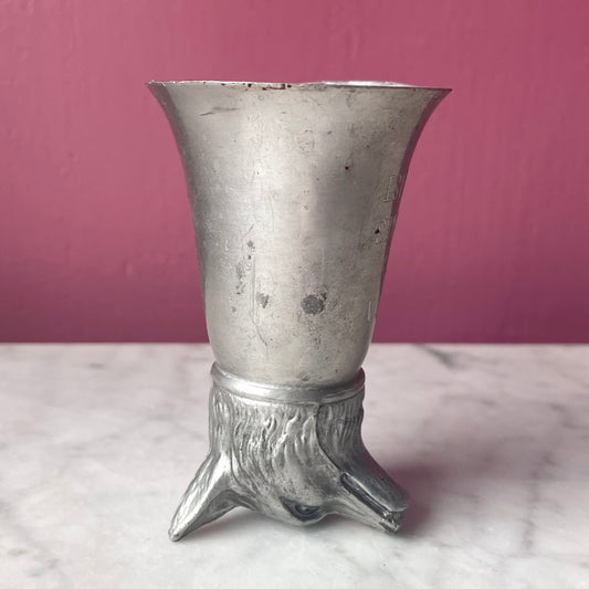 Vintage Wolf Head Shot Glass