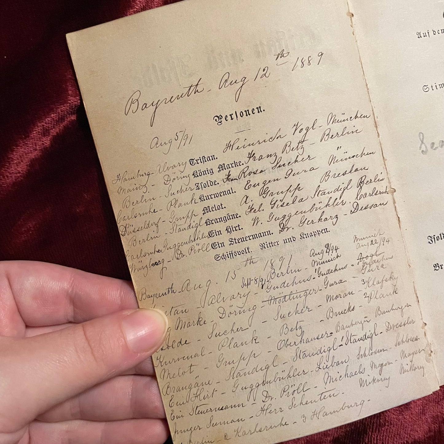 Antique Wagner Libretti | Tristan und Isolde & Parsifal | Bayreuth Festival Souvenirs
