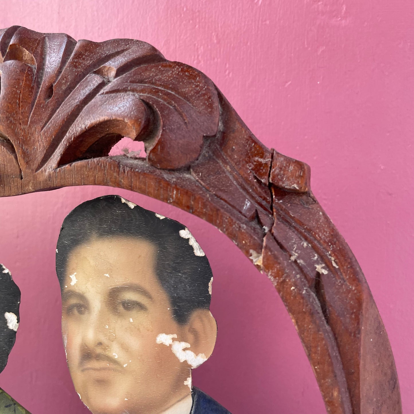 Antique Mexican Fotoescultura