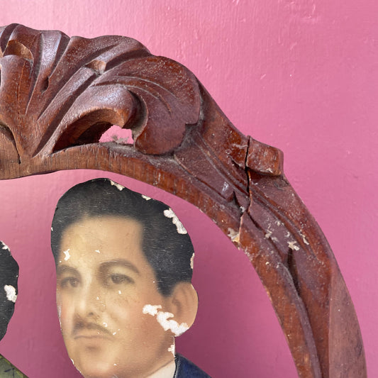 Antique Mexican Fotoescultura