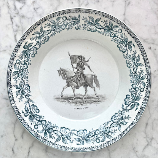 Antique French Joan of Arc Plate