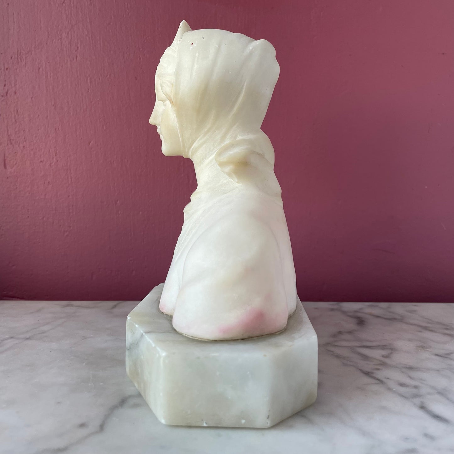 Antique Art Nouveau Bust | Italian Marble