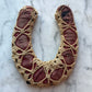 Antique Good Luck Charm | Horseshoe Wrapped in Fabric