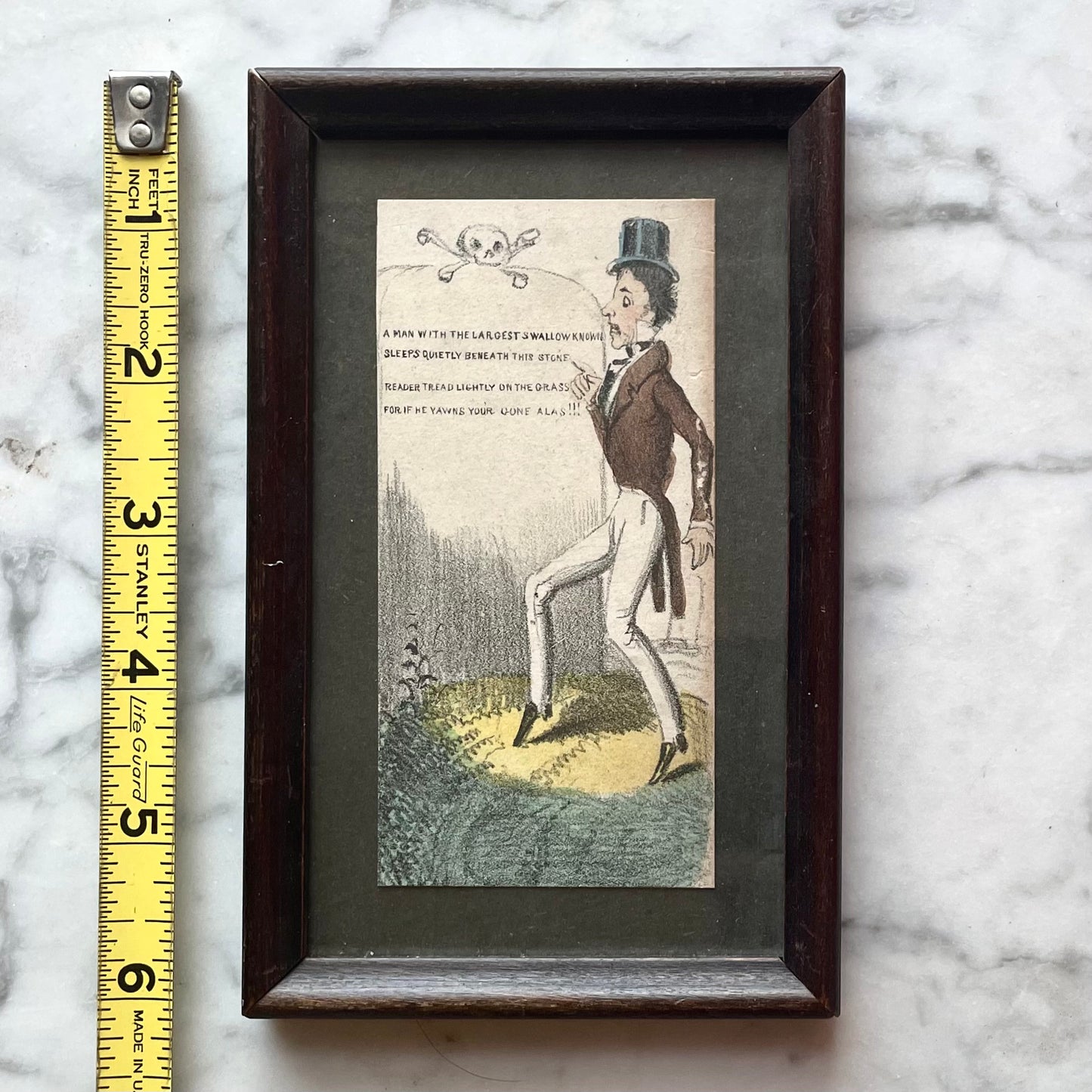 Death & the Dandy | 19th Century Gravestone Cartoon