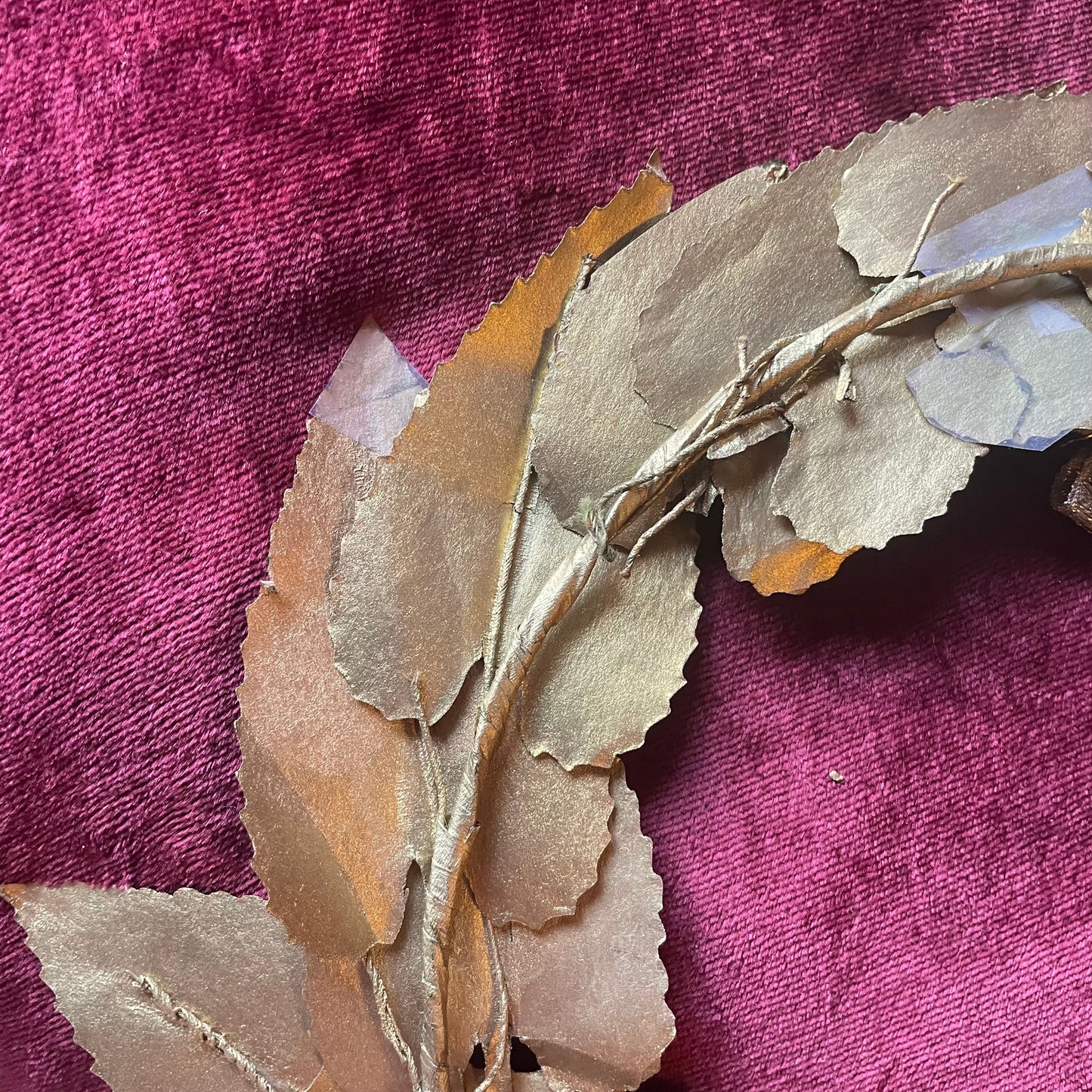 Antique Gold Laurel Wreath | Millinery Crown
