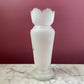 White Victorian Bristol Glass Bud Vase