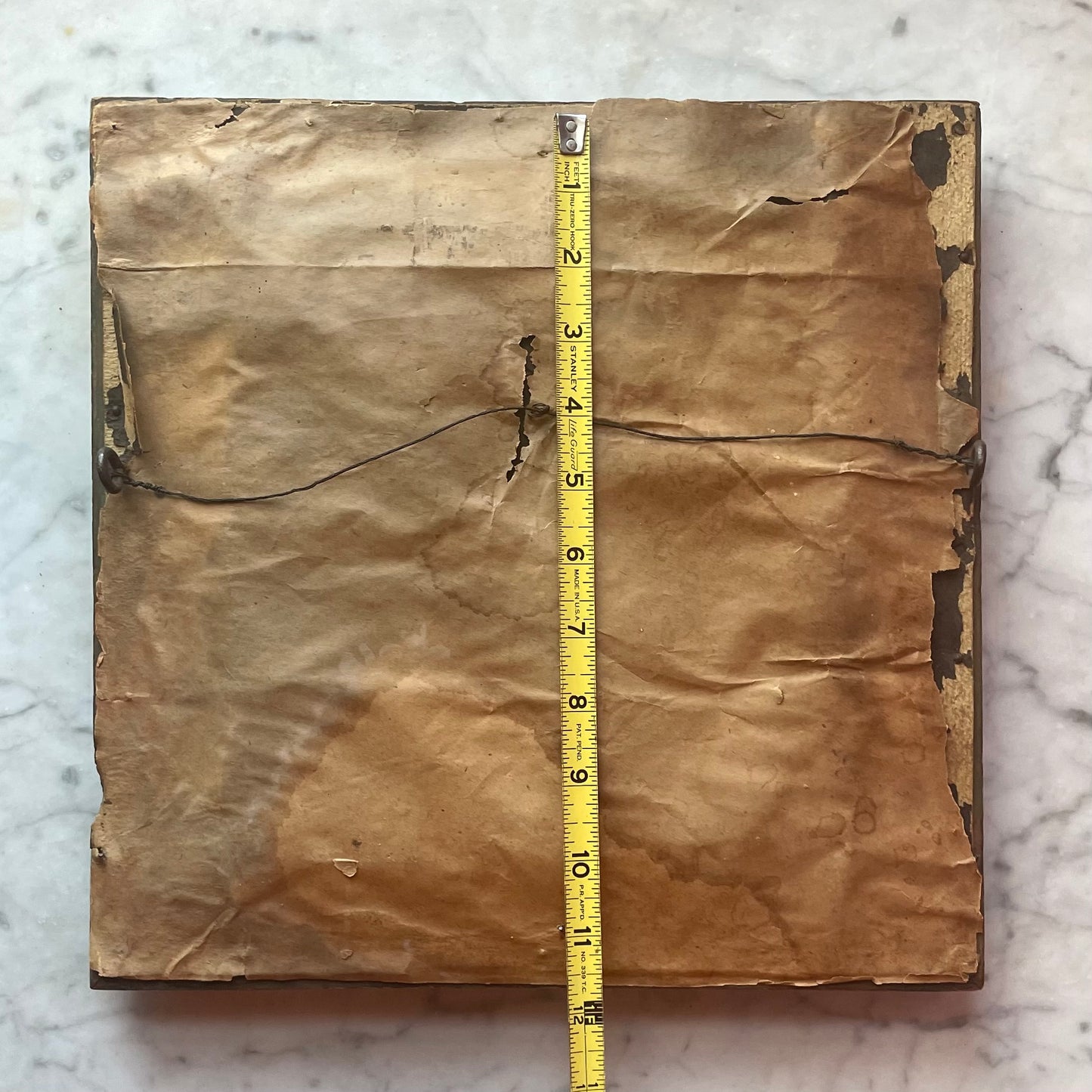 Victorian Floral Gesso & Red Velvet Mirror