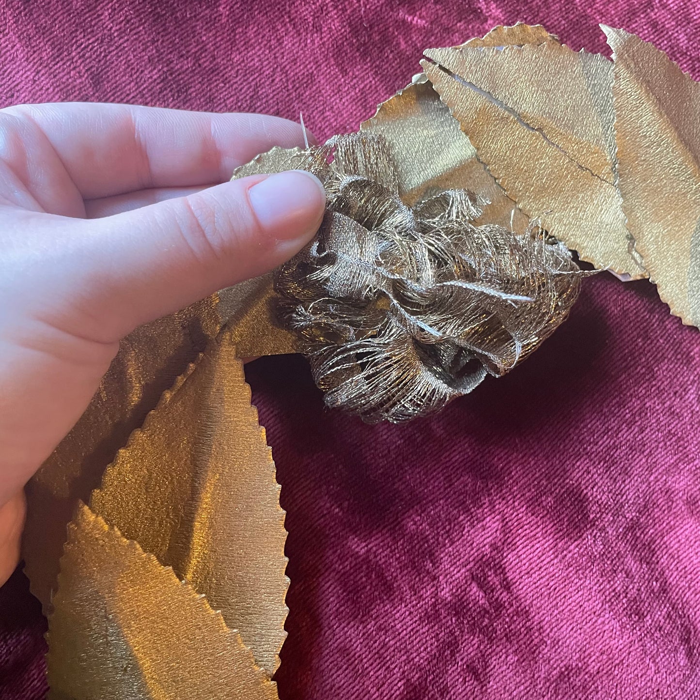 Antique Gold Laurel Wreath | Millinery Crown