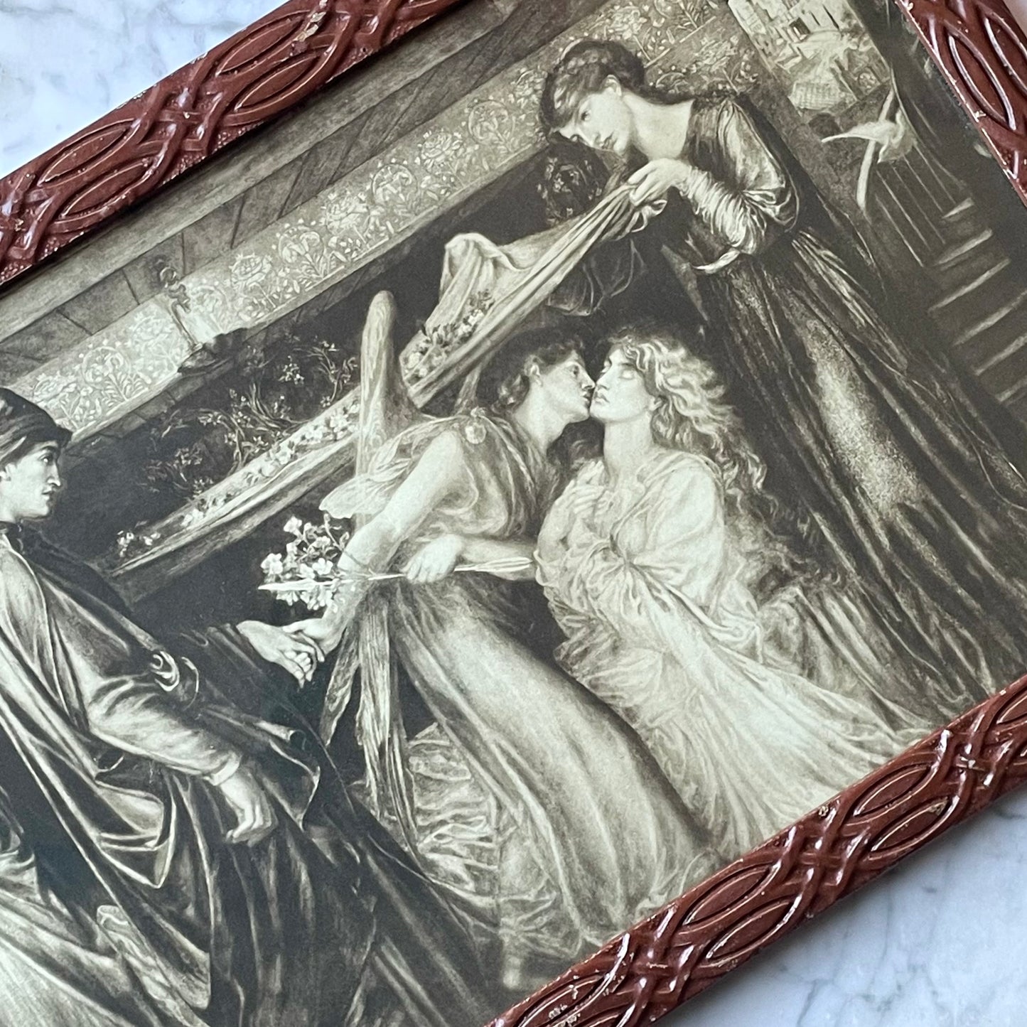 Dante’s Dream at the Time of the Death of Beatrice | Dante Gabriel Rossetti | Antique Framed Print