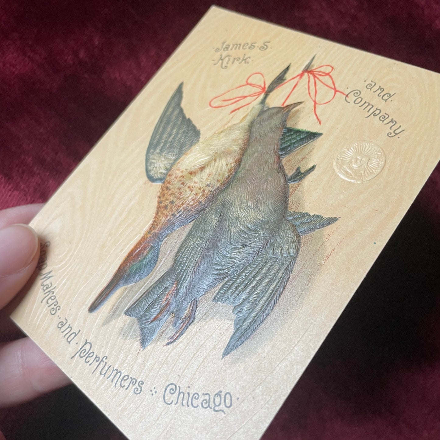 Dead Birds | Victorian Trade Cards with Game Bird Motif | James S. Kirk & Co.