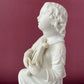 Praying Child with Harp | Victorian Parian Figure