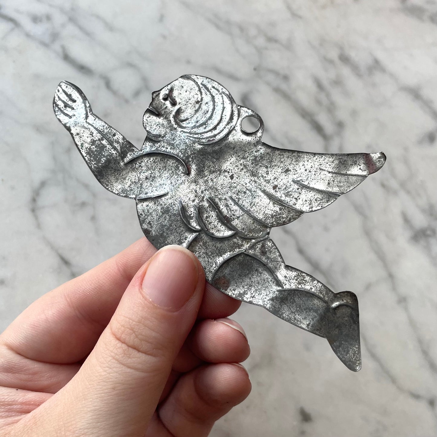 1920s Pressed Tin Angel