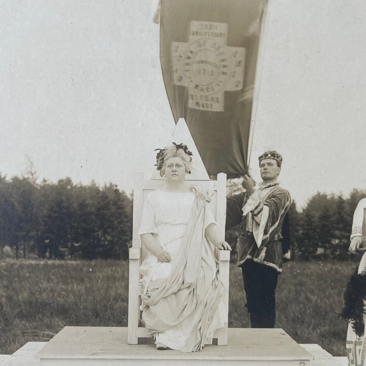 Antique Ceremonial Pageant Photo | Oxford, MA Bicentennial | 1913
