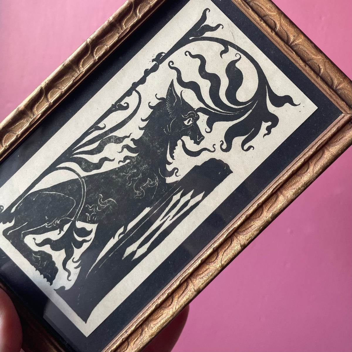 Victorian Griffin Silhouette | 1870