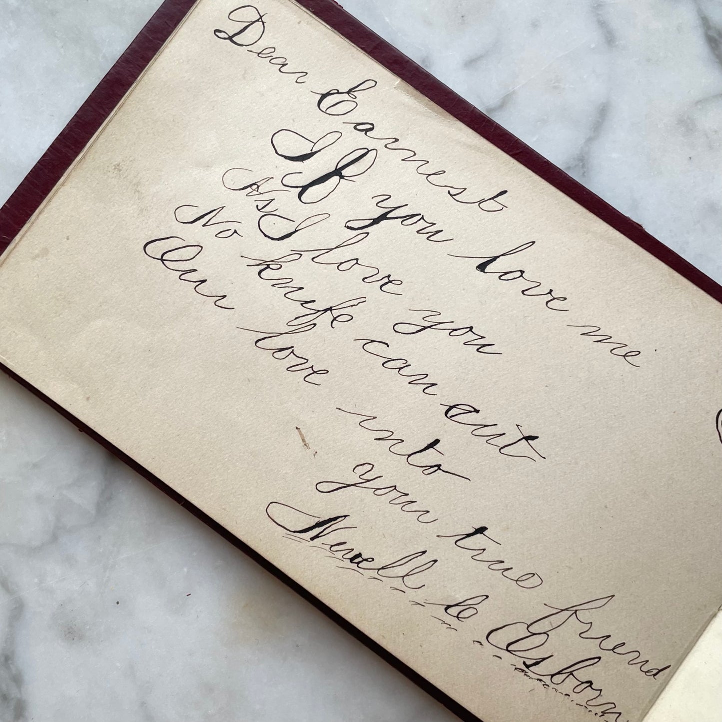 Victorian Autograph Album | 1880s | Connecticut