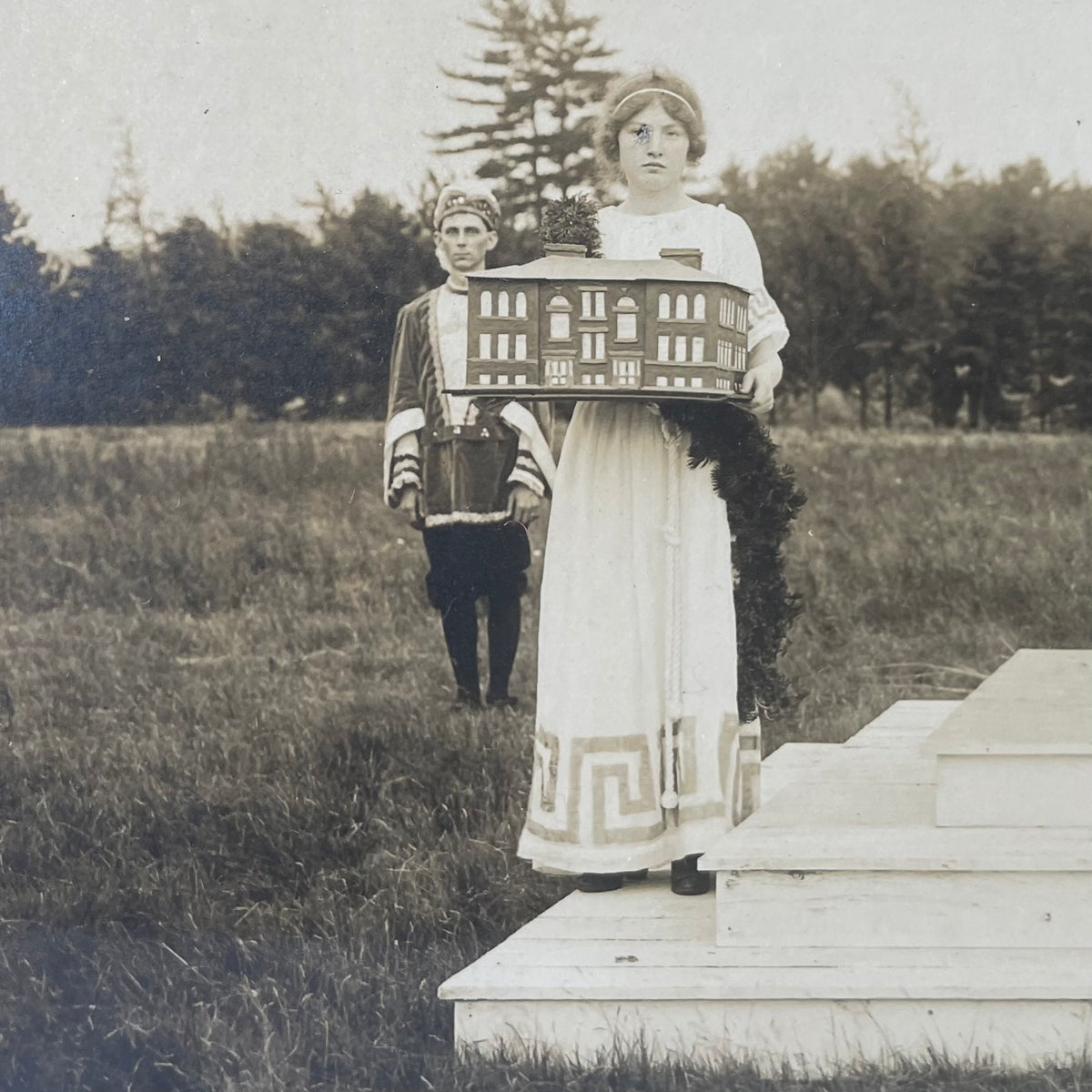 Antique Ceremonial Pageant Photo | Oxford, MA Bicentennial | 1913