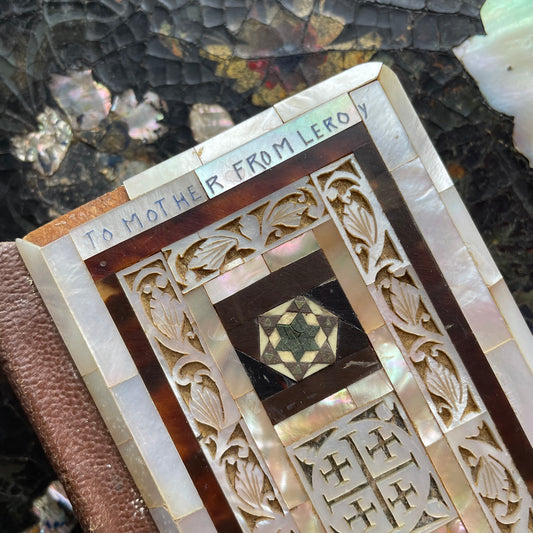 Antique Mother of Pearl Bible
