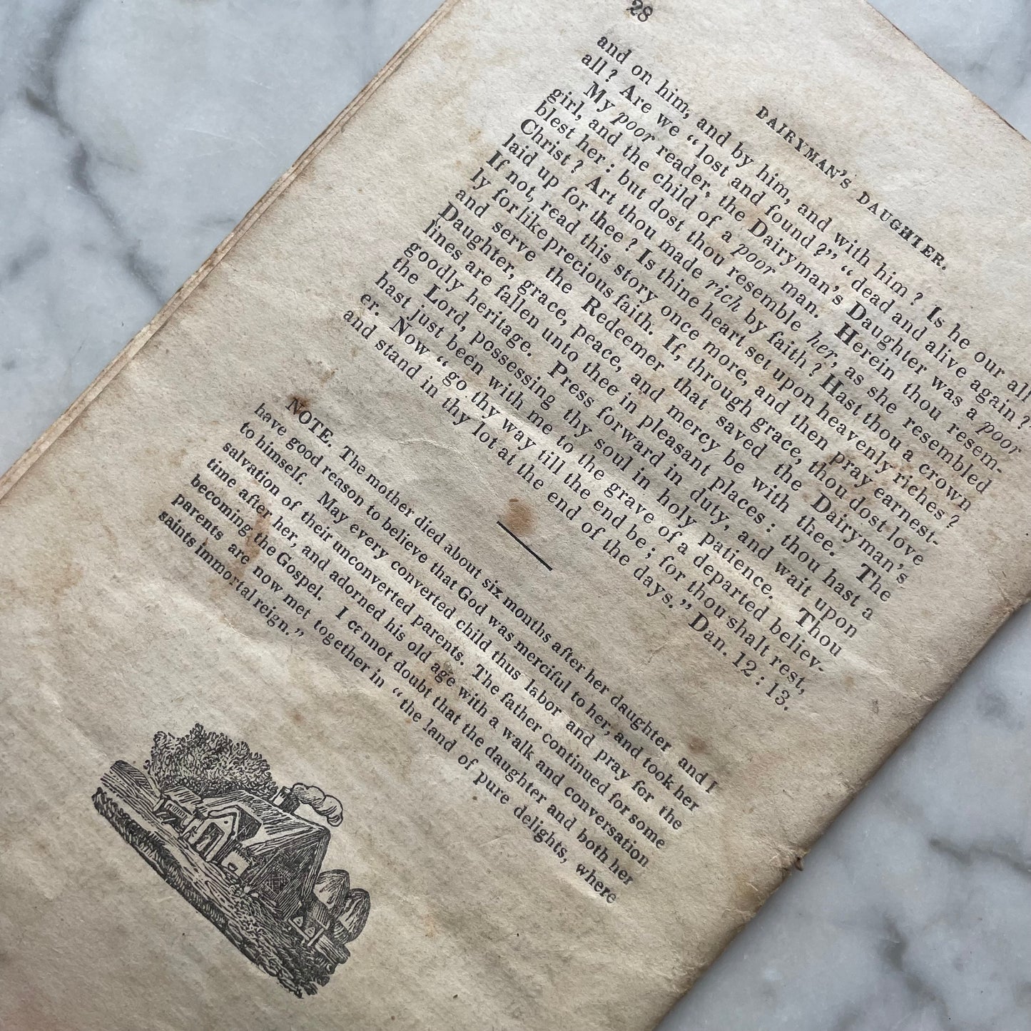 Victorian Mourning Chapbook | The Dairyman’s Daughter