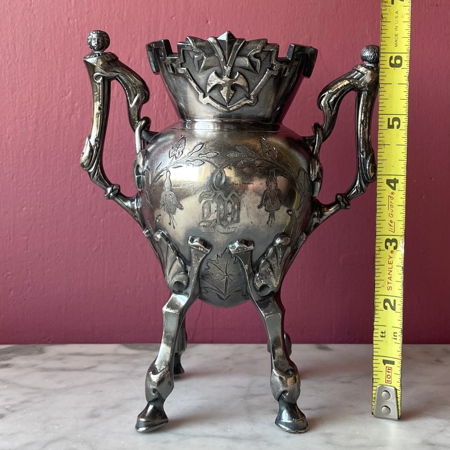 Victorian Wilcox Silverplate Pot | Cauldron Shape