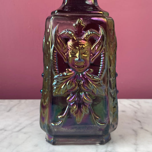 Antique Imperial Glass Mephistopheles Vase