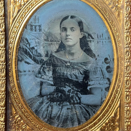 1/9 Plate Ambrotype of Beautiful Girl