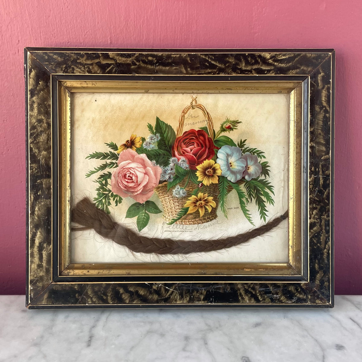 In Memory of Little Minnie | Victorian Memorial with Braided Hair