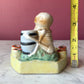 Vintage Skeleton Ashtray and Cigarette Holder