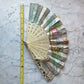 Victorian Pierced Bone Fan with Hand Colored Leaves