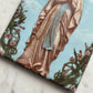 Antique Notre Dame de Lourdes Porcelain Plaque