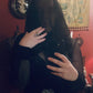 Victorian Mourning Veil | Silk Crepe