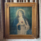 Antique Sacred Heart of Mary Large Framed Print