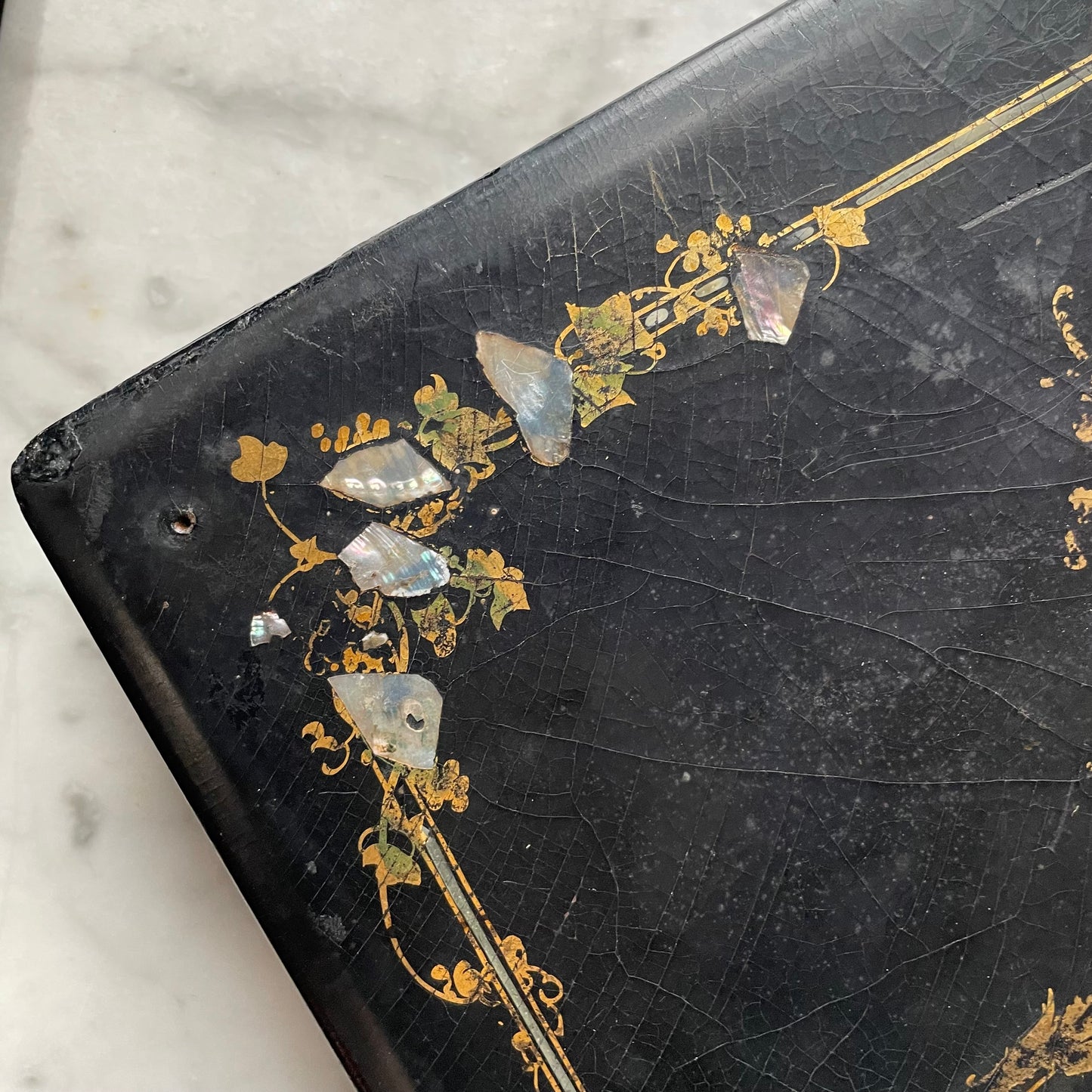 Victorian Mother of Pearl Inlaid Photo Album